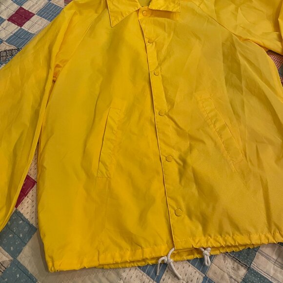 Vintage 70s Pla Jac By Dunbrooke Alaska Light Windbreaker Yellow Delta Junction - Picture 9 of 15